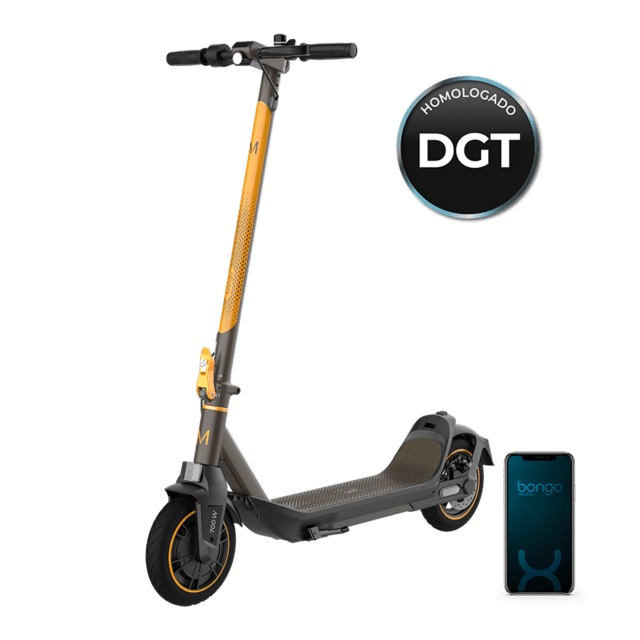 Patín eléctrico Cecotec Bongo Serie M30 Connected, certificado DGT, ruedas 8.5